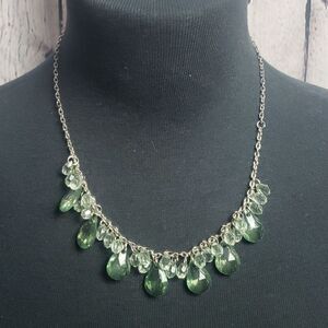 ‎Green Faux Gemstone Necklace
